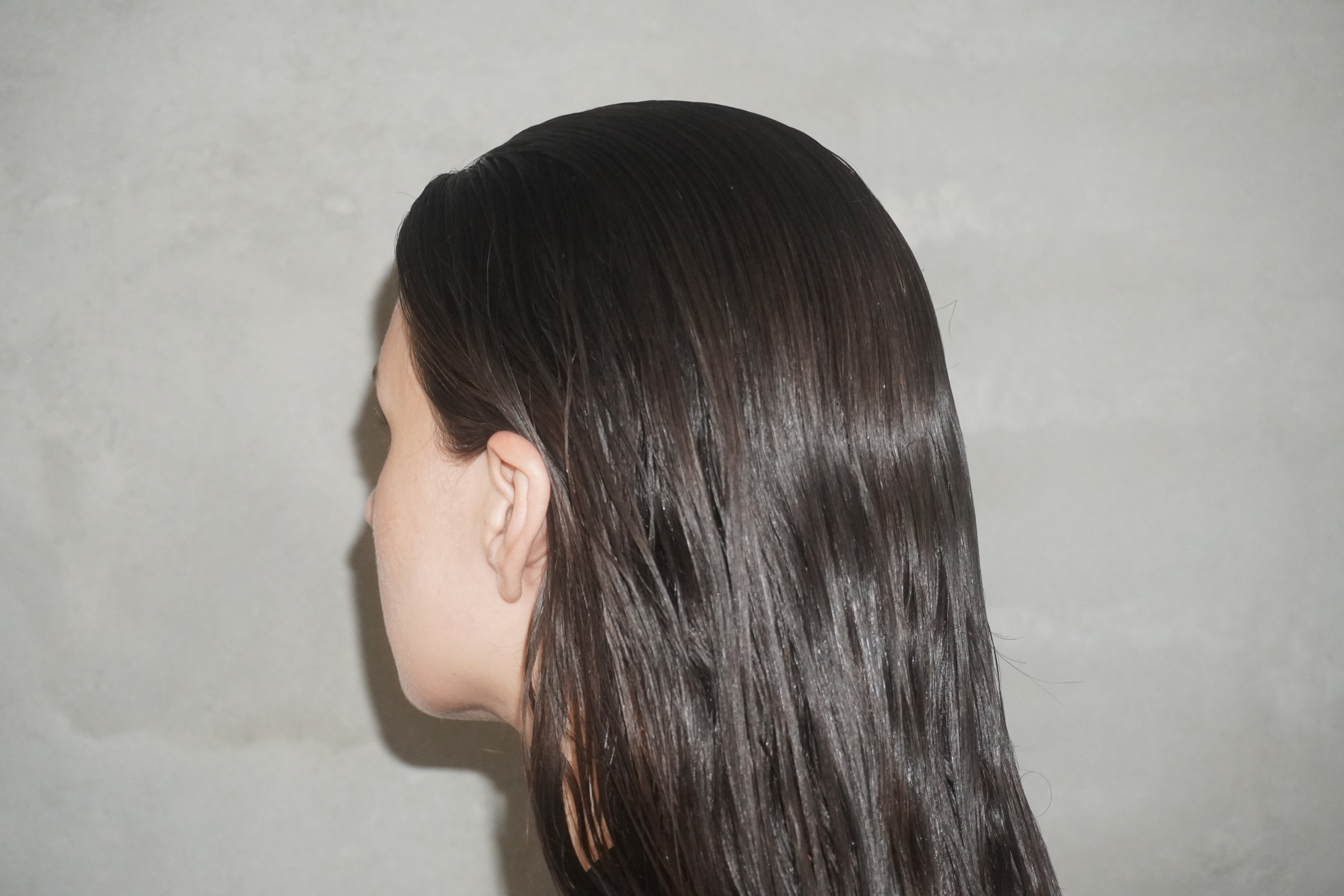 Glansfuldt hår efter japanese head spa i Aalborg